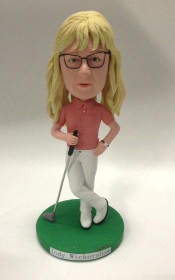 Female Golfer Bobblehead