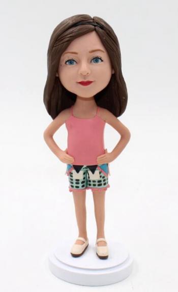 Custom bobblehead doll little girl