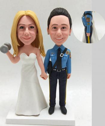 Custom lesbian LGBT wedding cake topper