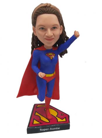 Custom superwoman bobblehead doll