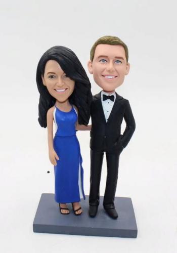 custom wedding bobbleheads-husband and wife