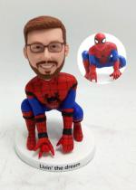 Custom Spider superhero bobblehead