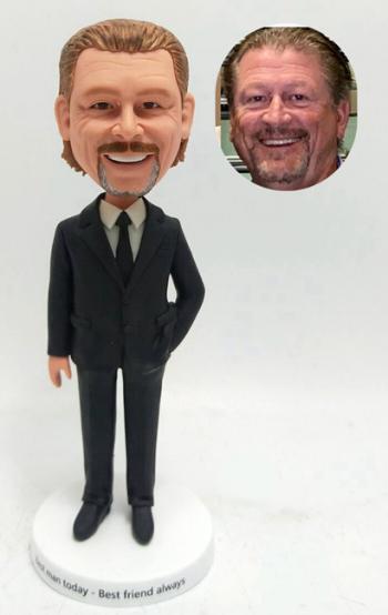 Custom best man bobblehead groomsman gift