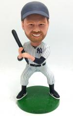 Custom hockey player bobblehead NY yankees