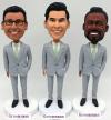 Groomsmen gifts set of 3 cheap bobblehead dolls