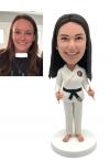 Jiu Jitsu female bobblehead Karate Master Bobblehead black belt Jiu Jitsu female bobblehead Karate Master Bobblehead black belt