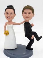 Funny wedding Cake topper runaway groom [1194]