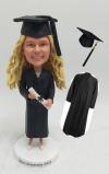 Custom Graduation bobblehead female