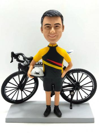 Personalized cyclist Bobbleheads