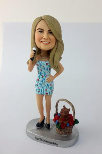 Personalized Bobbleheads - singer