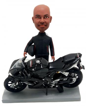 Custom Motorcycle Bobblehead Personalized Bobblehead Dolls On Motorcycle