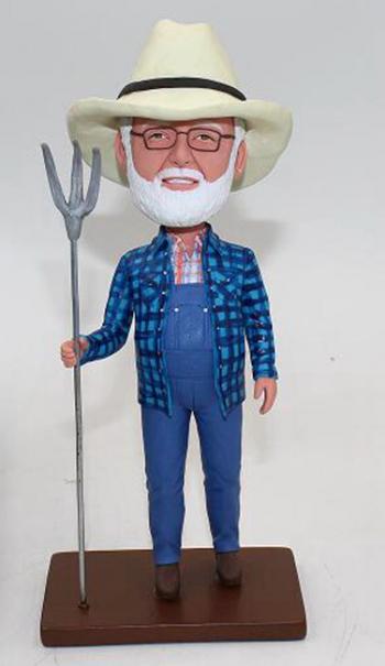 Custom farmer Bobbleheads