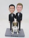 Custom gay wedding bobbleheads