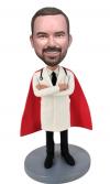 Custom Doctor Bobblehead with Superhero Cape & Stethoscope