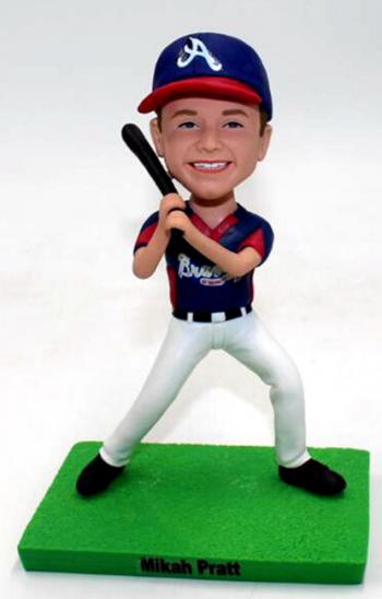 Baseball player kids bobble head