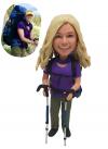 Custom hiking bobblehead hiker
