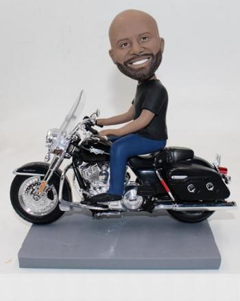 Driving Motorcycle bobblehead