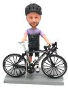 Cyclist bobblehead bike rider bobblehead