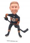 Custom Hockey player bobblehead made from photos