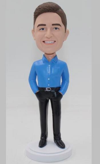 Casual Man Bobblehead Doll