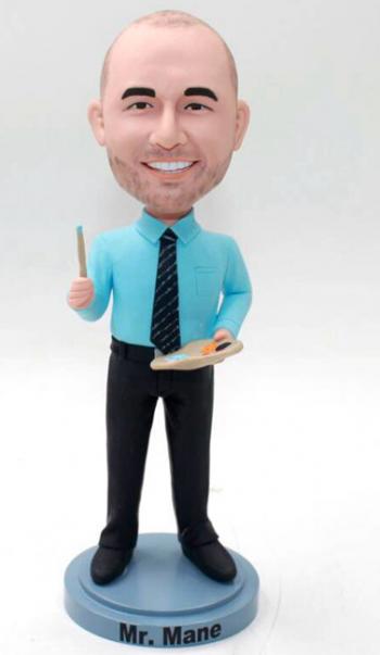 Personalized Bobbleheads Art teacher