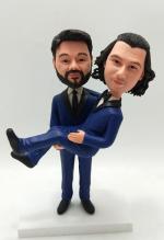 Personalized gay wedding cake topper [AM1936]