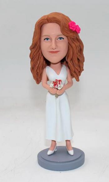 Custom bride bobblehead