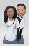 Custom cake topper wedding hands in hands