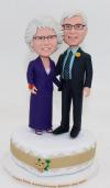 50th anniversary cake topper bobblehead gift