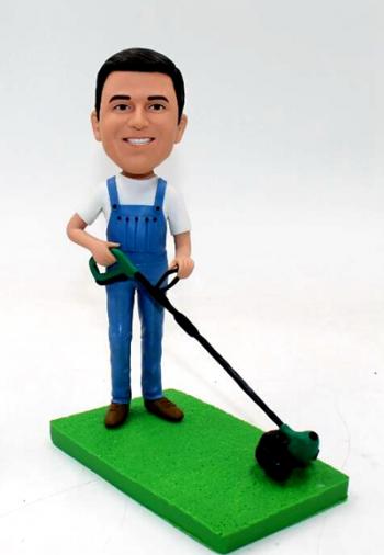 Custom bobblehead-with mower