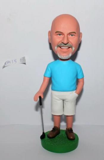 Playing Golf bobblehead