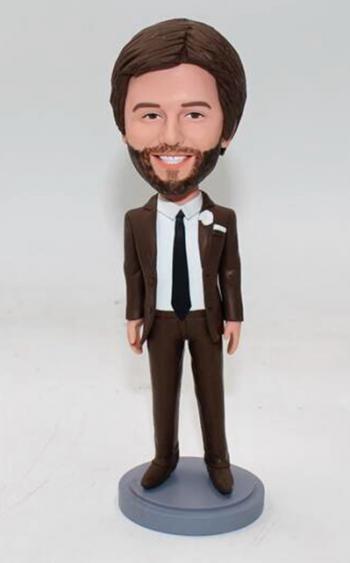 Custom Groom Gift Bobbleheads