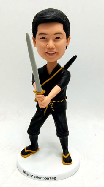 Custom Ninja bobblehead doll