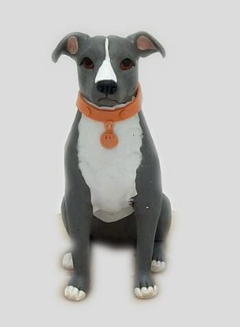 Custom dog bobblehead made from photo