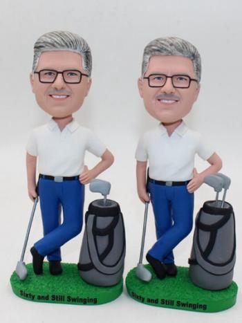 Custom golfer bobblehead