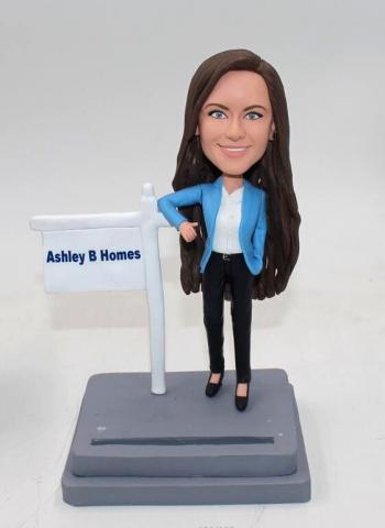 Realtor themed bobbleheads