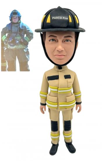 Female Firefighter Bobblehead fireman figures