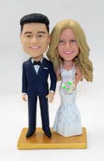 Wedding cake topper bobble heads [C3654]