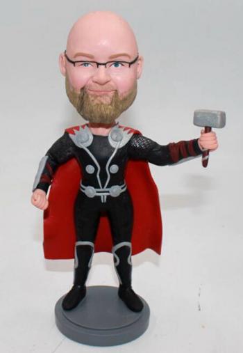 Personalized Bobbleheads My face superhero