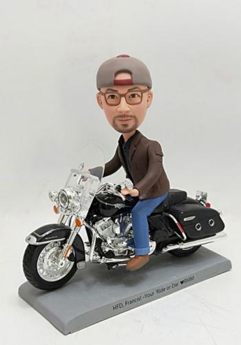 Custom bobblehead-Man in Harley Divison