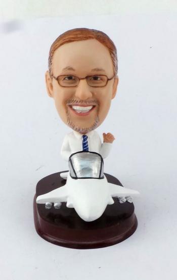 Airplane Pilot Make Bobble heads Bobbleheads