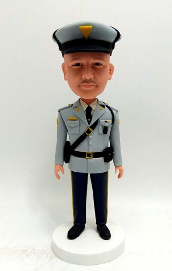 Police officer custom bobble head doll