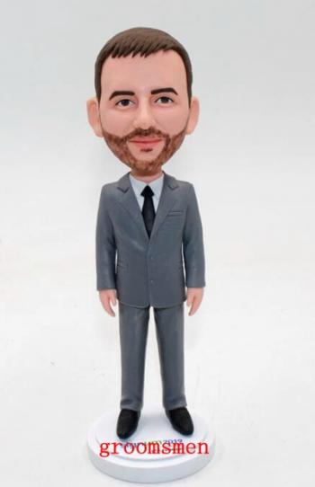 Custom groomsman gifts bobbleheads