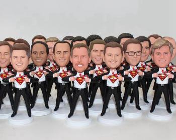 100 Custom Bobbleheads Groupon Corporate Annual Meeting gifts
