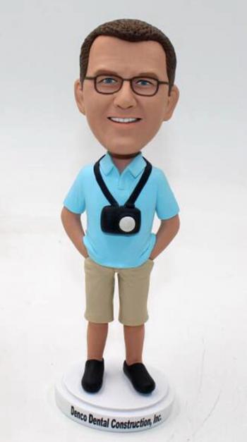 Custom Casual Bobblehead with camera