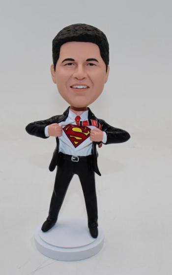 Super dad super boss Transform Bobblehead