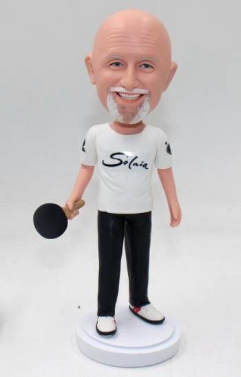 Ping Pong player custom bobblehead