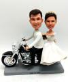 Custom Harley motorcycle bobblehead couple