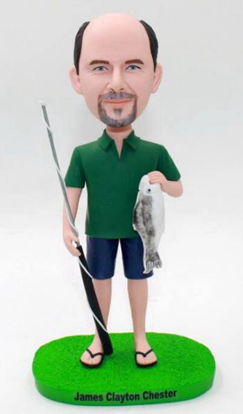 Custom fishing man Bobbleheads