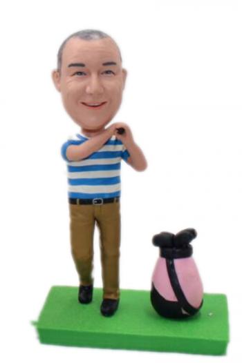 Custom Bobble Heads- Golf Doll